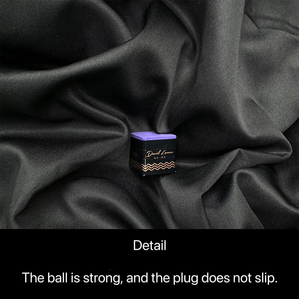 David loman Billiards stick chalk chocolate powder, nine balls, Chinese style eight balls, powder wipe club head