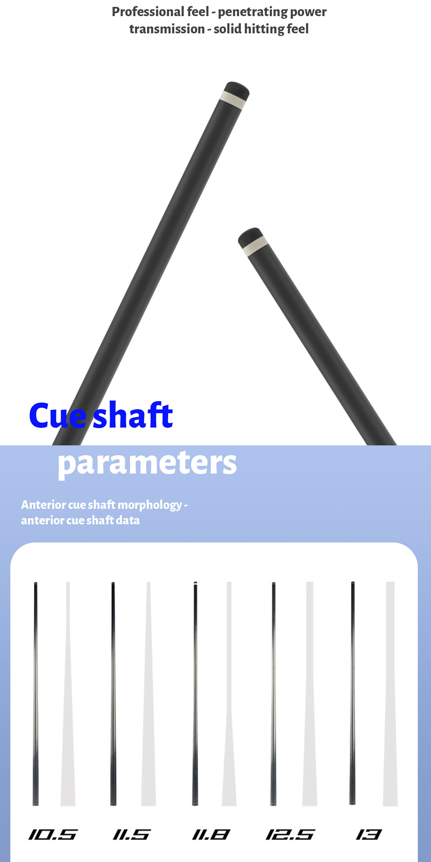 David Loman PRO Version Carbon Fiber Professional billiards cue shaft acceleration taper juma ferrule With silencing foam