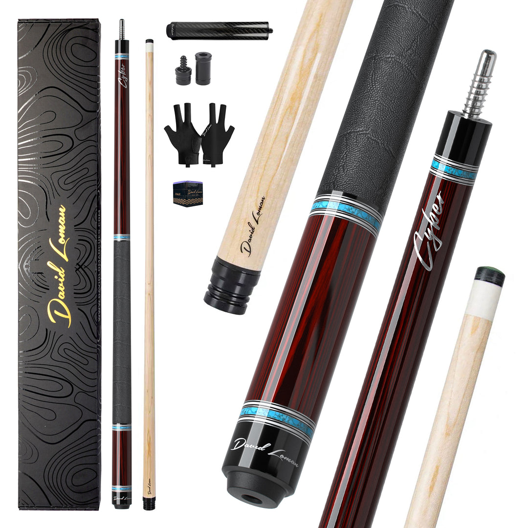 Cyber Pool Cue Red DAVID LOMAN BILLIARD CUES