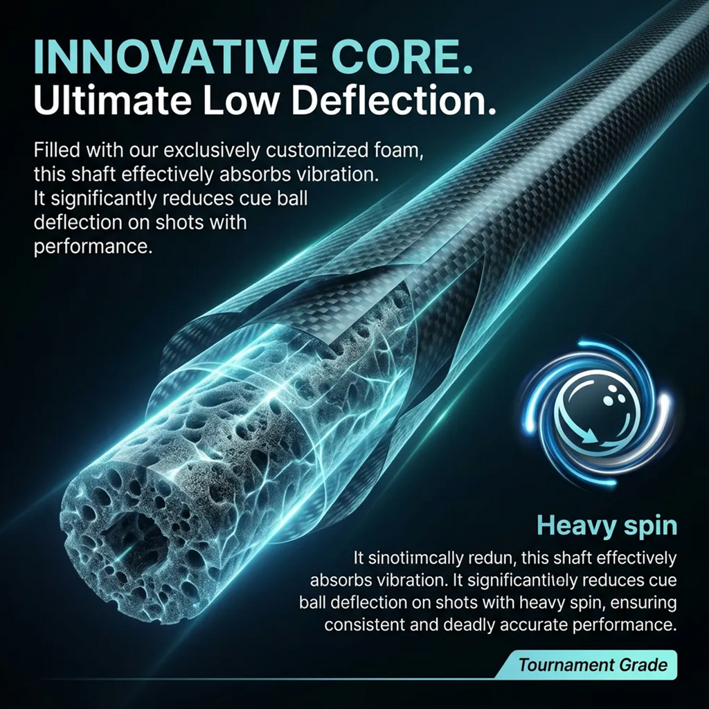 NO LOGO Carbon Fiber Pool Cue Shaft