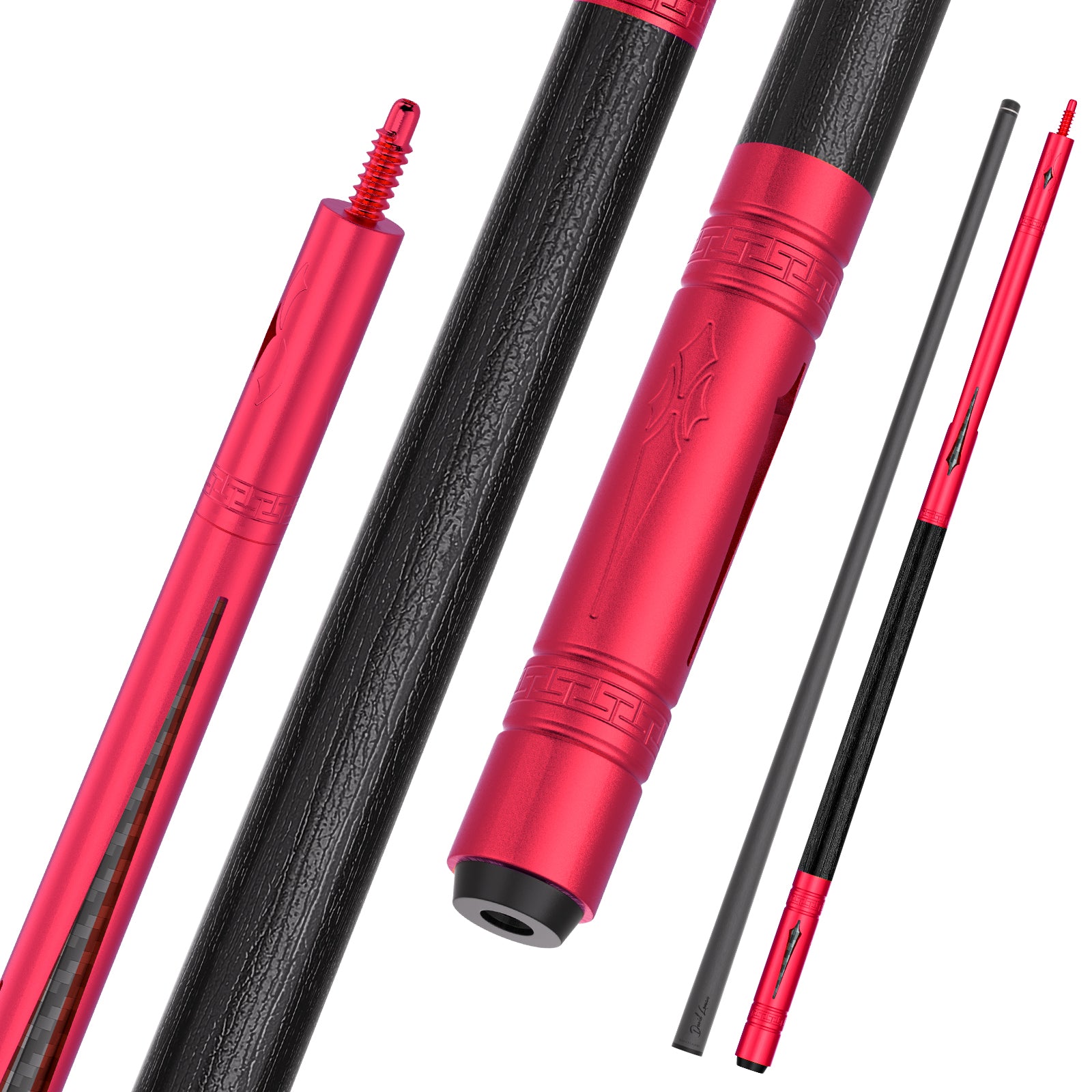 David Loman Aluminum alloy butt with shaft carbon fiber billiard