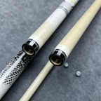 White Dragon 2-Piece Maple Pool Cue Stick
