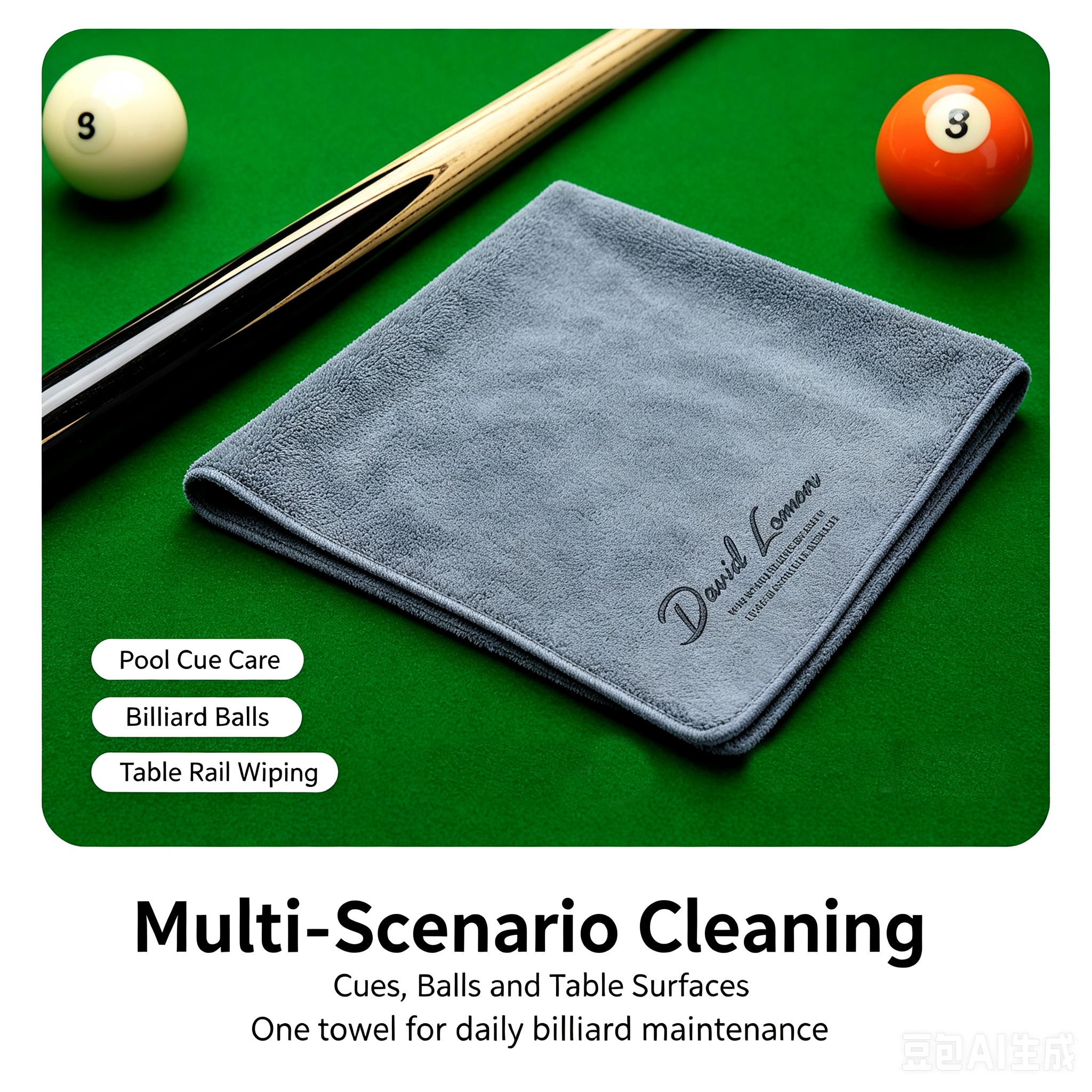 Billiard cue Towel