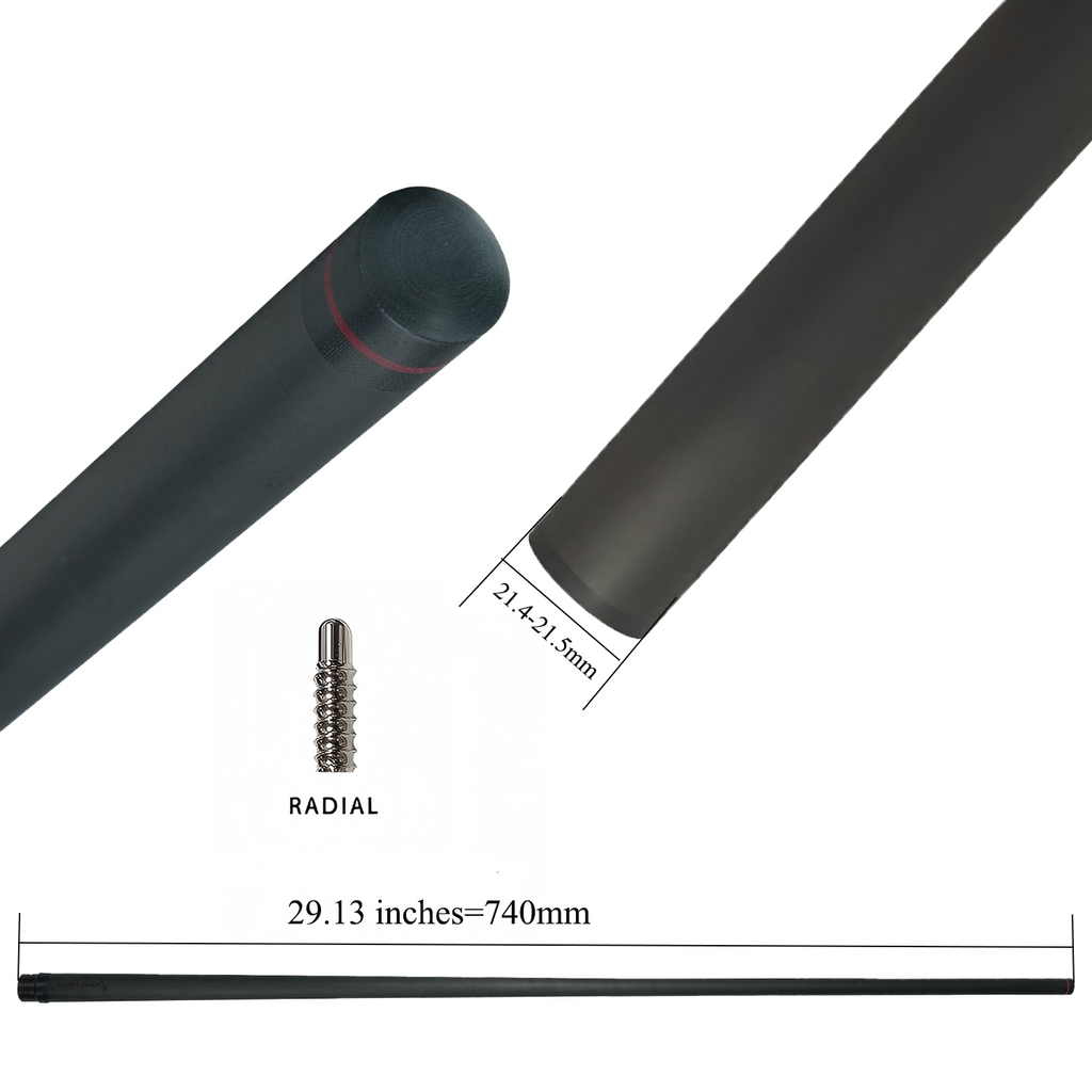 13MM Punch/Break Carbon Fiber Cue Shaft 13mm 29.13inches specifically Designed for Powerful Hitting During Kickoff