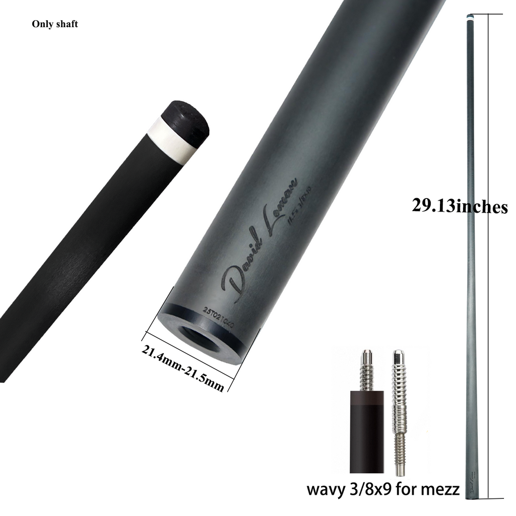 David Loman PRO Version Carbon Fiber Professional billiards cue shaft acceleration taper juma ferrule With silencing foam