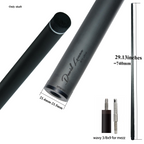 DAVID LOMAN - 29.13" /Radial Wavy 3/8-10 3/8-11 3/8-14 Uni-Loc 5/16-18 Carbon Fiber Pool Cue Shaft, Low Deflection Cue Stick Shaft,Professional Cue Stick Shaft