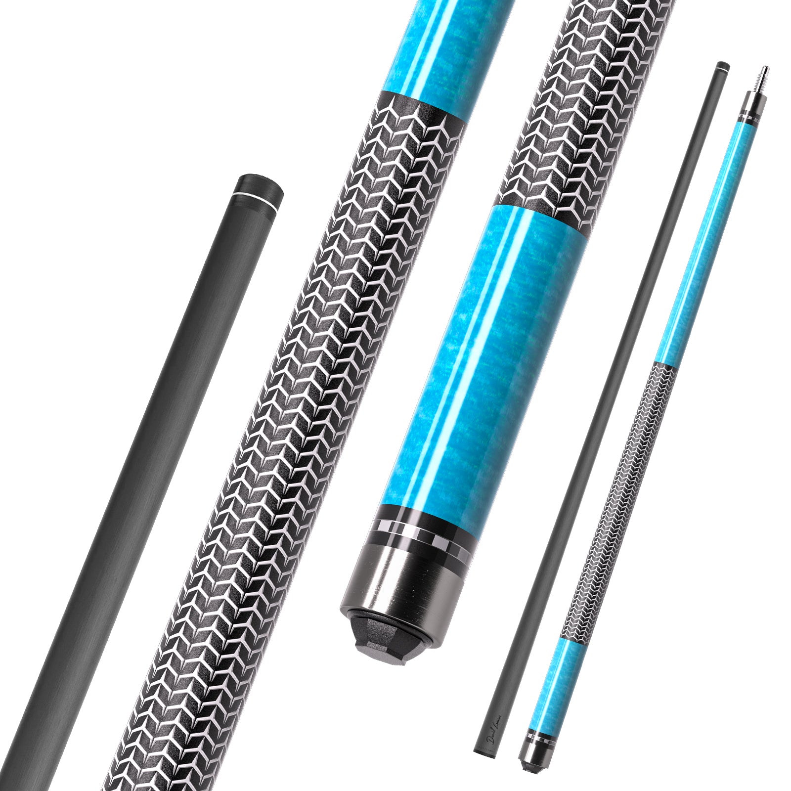 DAVID LOMAN High quality products designed with advanced snake pattern series carbon fiber pool cue
