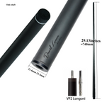 DAVID LOMAN - 29.13" /Radial Wavy 3/8-10 3/8-11 3/8-14 Uni-Loc 5/16-18 Carbon Fiber Pool Cue Shaft, Low Deflection Cue Stick Shaft,Professional Cue Stick Shaft