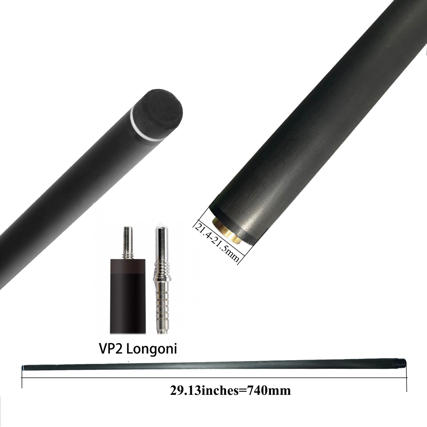 NO LOGO Cue Shaft Carbon Fiber pro taper Pool Cue Stick Billiards 10.5mm/11.5mm/12.5mm/13mm Play/Hit Carbon Fiber Pool Cue Shaft