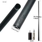 DAVID LOMAN - 29.13" /Radial Wavy 3/8-10 3/8-11 3/8-14 Uni-Loc 5/16-18 Carbon Fiber Pool Cue Shaft, Low Deflection Cue Stick Shaft,Professional Cue Stick Shaft